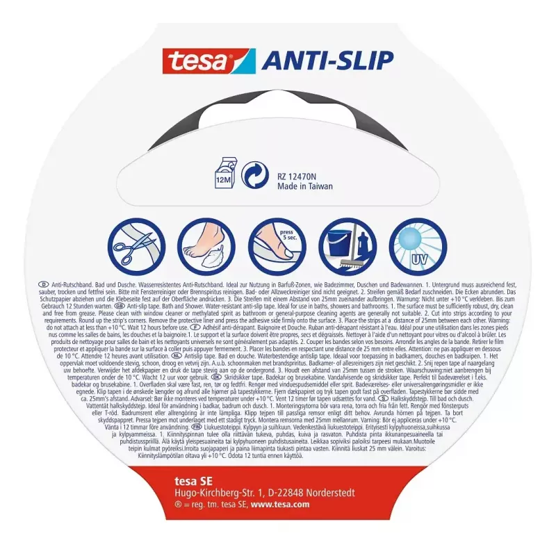 Antirutsch-Badewannenstreifen TESA 55533-00000-11