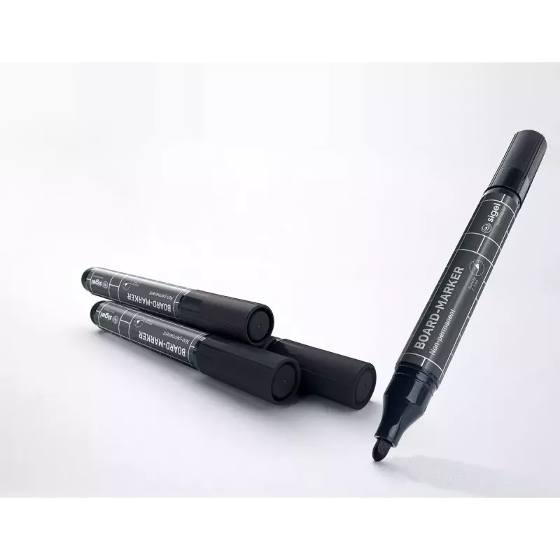 Marker Sigel BA012 4 Stück Schwarz