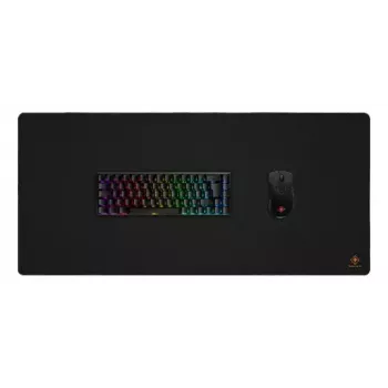 Mauspad DELTACO DMP450 XL Gaming-Mauspad, 900×400×4 mm, genähte Kanten, schwarz
