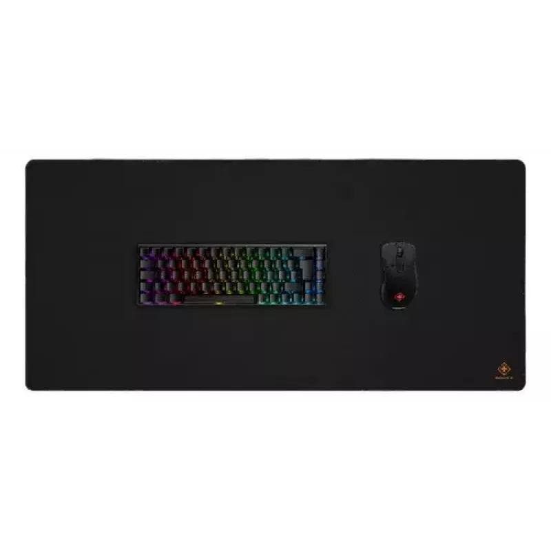 Mauspad DELTACO DMP450 XL Gaming-Mauspad, 900×400×4 mm, genähte Kanten, schwarz