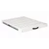 Gleitbodenregal EQUIP 19 Zoll, 1U, 800 mm Tiefe, hellgrau