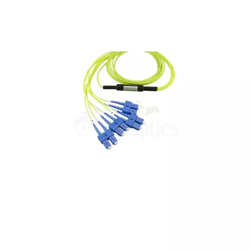 BlueOptics Glasfaserkabel SFP5142BU10MKB 10 m, G.657.A1, 4x SC zu MPO, gelb