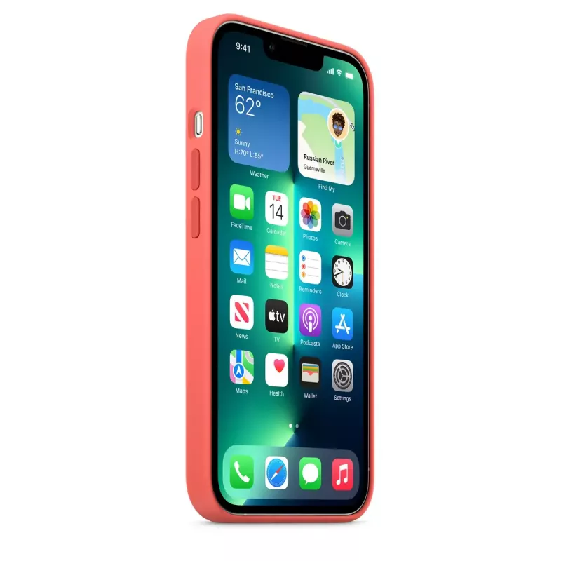 Apple MM2E3ZM/A Schutzhülle für iPhone 13 Pro, Silikon, 6,1 Zoll (15,5 cm), Pink
