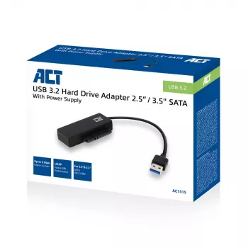 ACT USB 3.2 Gen1 auf 2,5/3,5 Zoll SATA-Adapterkabel für SSD/HDD
