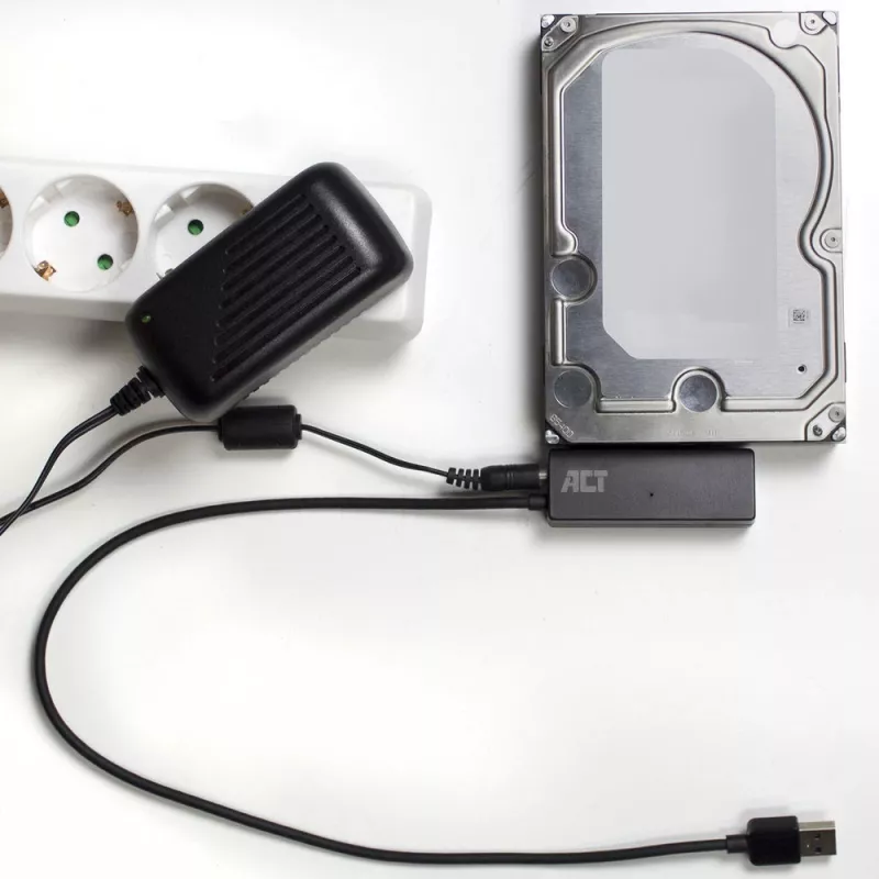 ACT USB 3.2 Gen1 auf 2,5/3,5 Zoll SATA-Adapterkabel für SSD/HDD