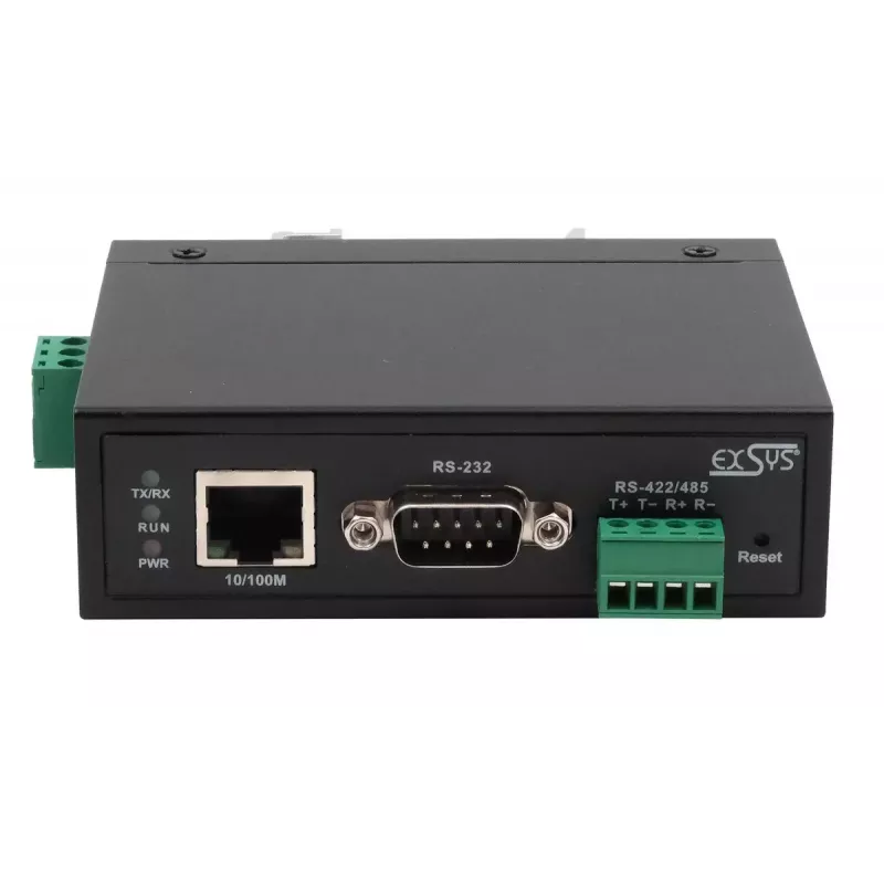 EXSYS EX-61001 serieller Server RS-232/422/485 DC 12-48V
