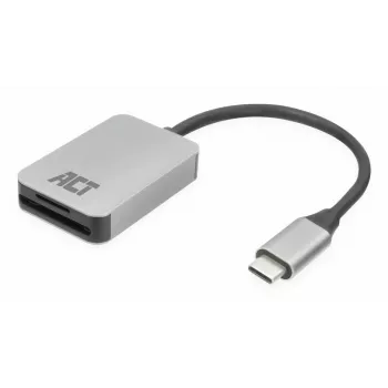 Kartenleser ACT AC7056 USB 3.2 Gen 1 Type-C Grau MicroSD SD