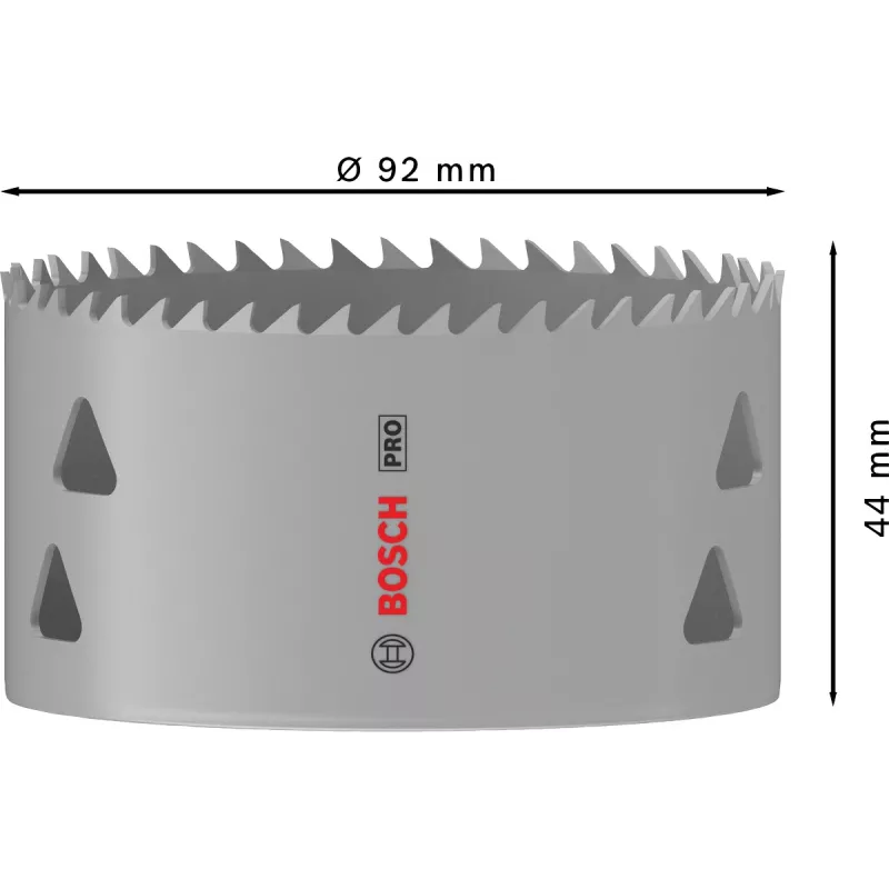 Lochsäge Bosch PRO Multi Material 44/92 mm — Einzelstück für Bohrmaschine, Trockenbau, Metall, Kunststoff, Weichholz