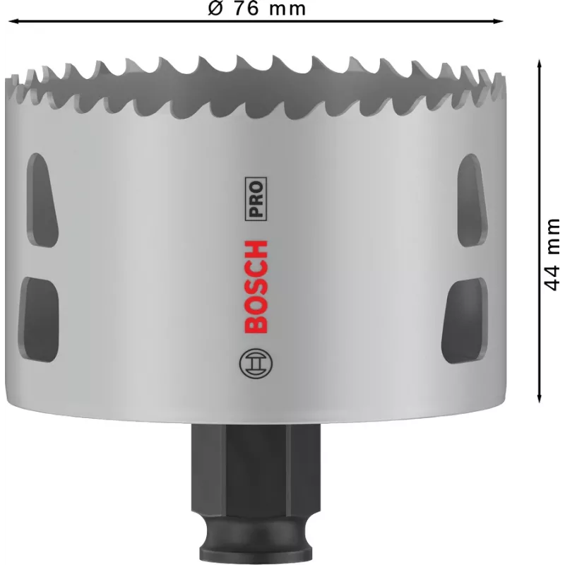 Lochsäge Bosch PRO Multi Material PC Plus 44/76 mm Einzelbohrer