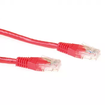 ACT Red 0,5 Meter U/UTP CAT6 Patchkabel mit RJ45-Steckern