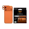 Kameraschutz PanzerGlass Fender für iPhone 17 Pro Max, Silikon, Cosmic Orange, kratz- und stoßfest