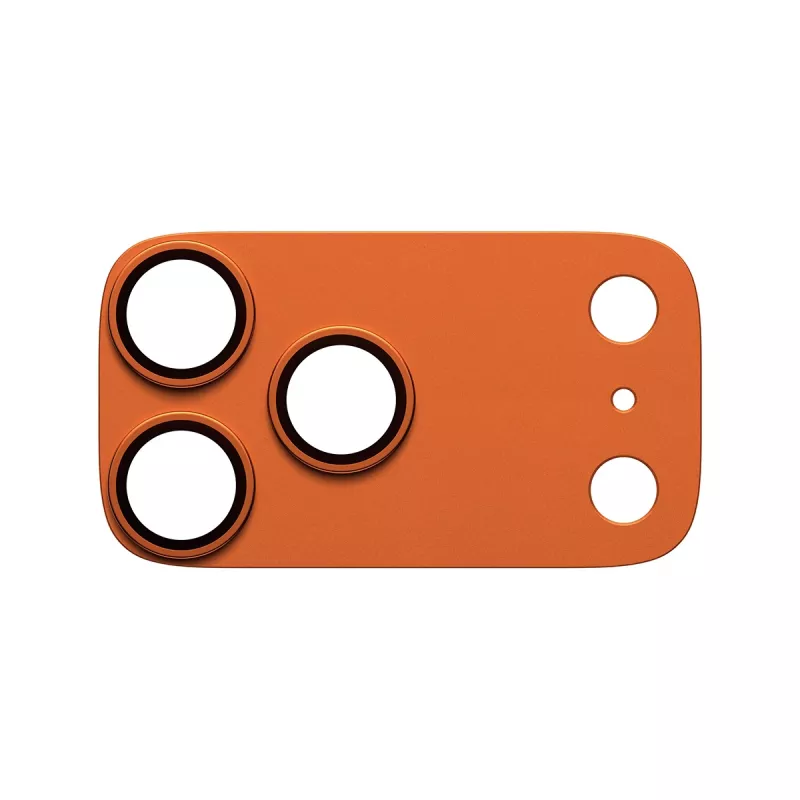 Kameraschutz PanzerGlass Fender für iPhone 17 Pro Max, Silikon, Cosmic Orange, kratz- und stoßfest