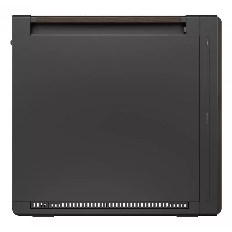 PC-Gehäuse ASUS ProArt PA602 Wood Edition Midi Tower — Schwarz & Holz, unterstützt ATX/EATX, 2x200 mm vorne, 1x140 mm hinten
