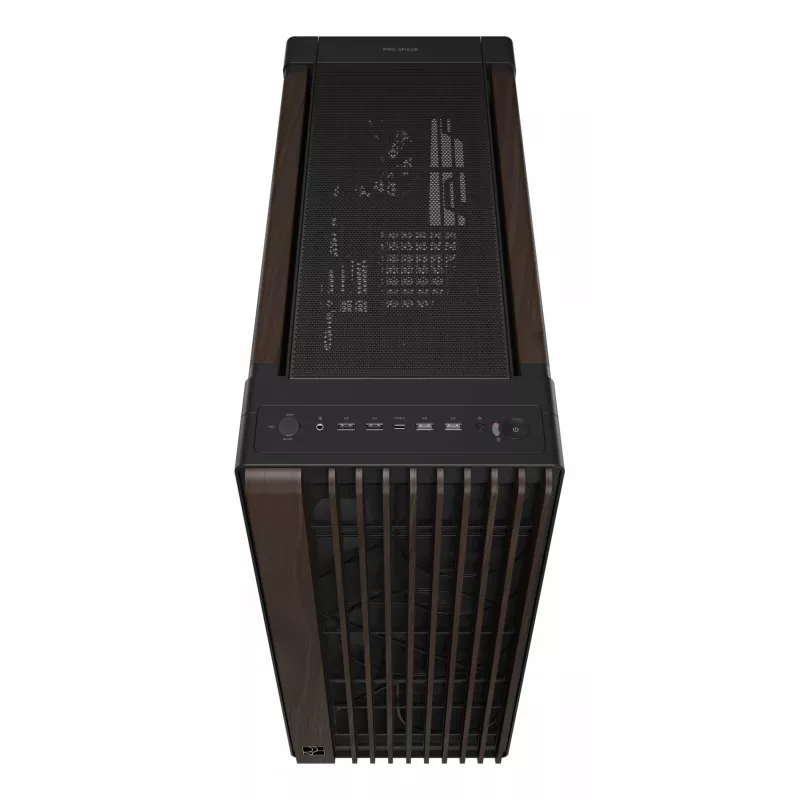 ASUS ProArt PA602 Wood Edition Modern Schwarz - Tempered Glass Panel Midi Tower Schwarz, Holz