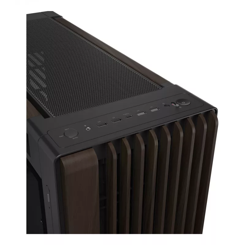 ASUS ProArt PA602 Wood Edition Modern Schwarz - Tempered Glass Panel Midi Tower Schwarz, Holz