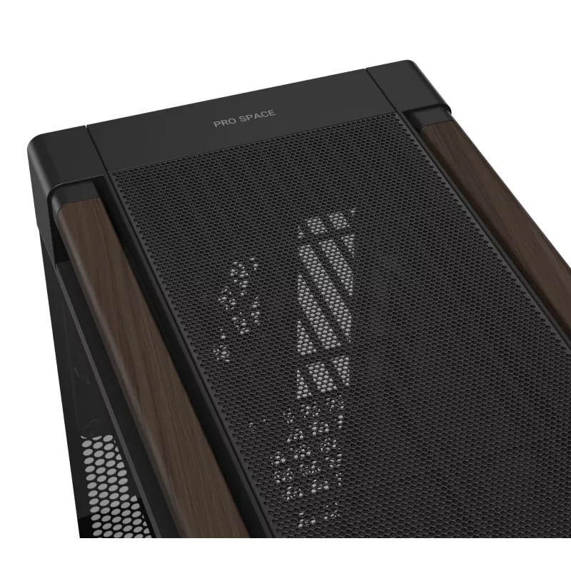 ASUS ProArt PA602 Wood Edition Modern Schwarz - Tempered Glass Panel Midi Tower Schwarz, Holz