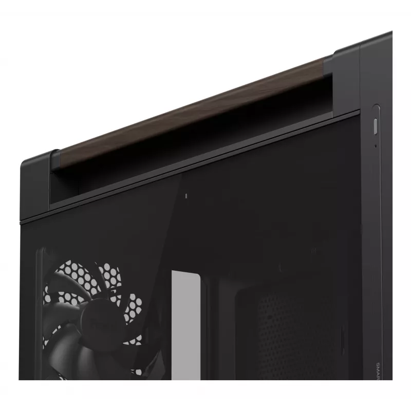 ASUS ProArt PA602 Wood Edition Modern Schwarz - Tempered Glass Panel Midi Tower Schwarz, Holz