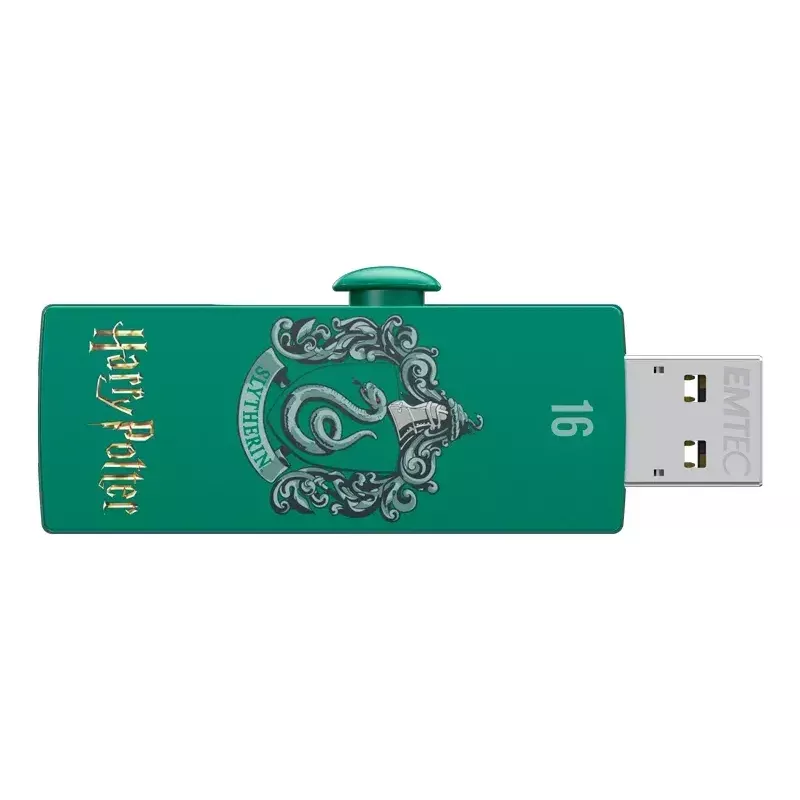 USB-Stick EMTEC M730 Slytherin 16 GB, USB Typ-A 2.0, Slide-Form, grün