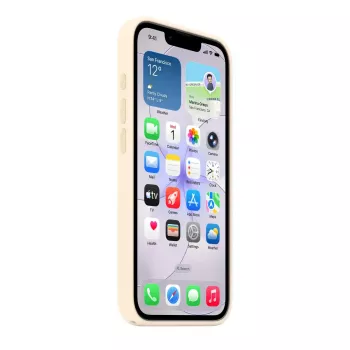 Silikonhülle mit MagSafe für Apple iPhone 17e — Vanille, für 6,1 Zoll (15,5 cm) Bildschirme