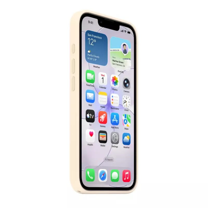Silikonhülle mit MagSafe für Apple iPhone 17e — Vanille, für 6,1 Zoll (15,5 cm) Bildschirme