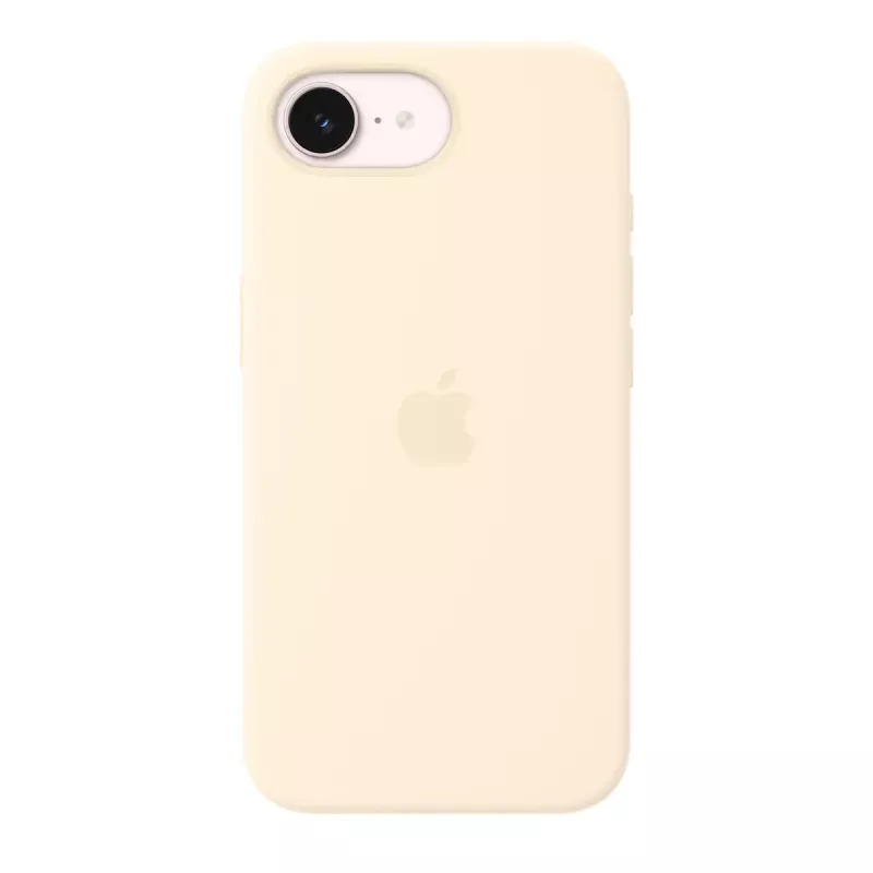 Silikonhülle mit MagSafe für Apple iPhone 17e — Vanille, für 6,1 Zoll (15,5 cm) Bildschirme