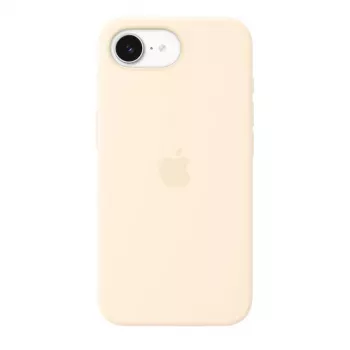Silikonhülle mit MagSafe für Apple iPhone 17e — Vanille, für 6,1 Zoll (15,5 cm) Bildschirme