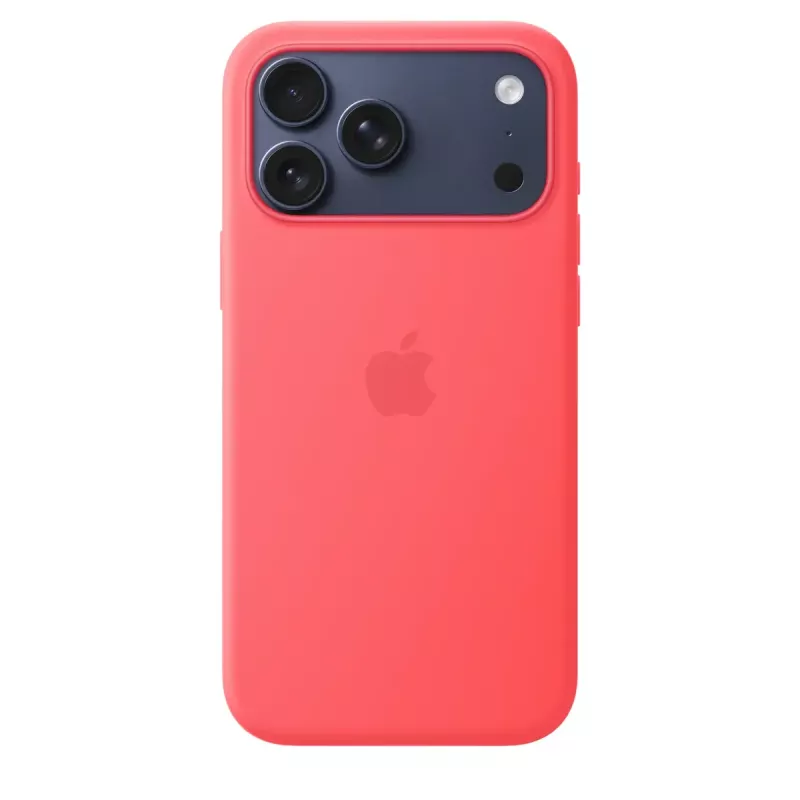 Schutzhülle aus Silikon mit MagSafe für Apple iPhone 17 Pro Max – Bright Guava (Rot), passend für 6,9 Zoll