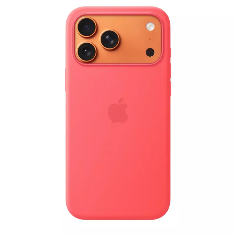 Schutzhülle aus Silikon mit MagSafe für Apple iPhone 17 Pro Max – Bright Guava (Rot), passend für 6,9 Zoll