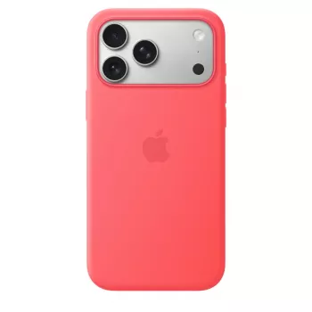 Schutzhülle aus Silikon mit MagSafe für Apple iPhone 17 Pro Max – Bright Guava (Rot), passend für 6,9 Zoll