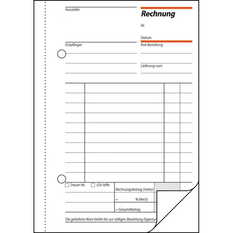 Geschäftsformular Sigel RE625