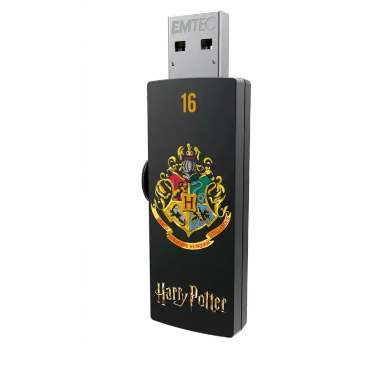 USB-Flash-Laufwerk EMTEC M730 16 GB — USB Typ-A 2.0, Schiebemechanismus, schwarz