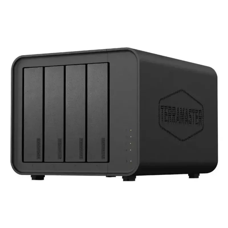TerraMaster D8 HYBRID Disk-Array Desktop Schwarz 4-Bay HDD SSD