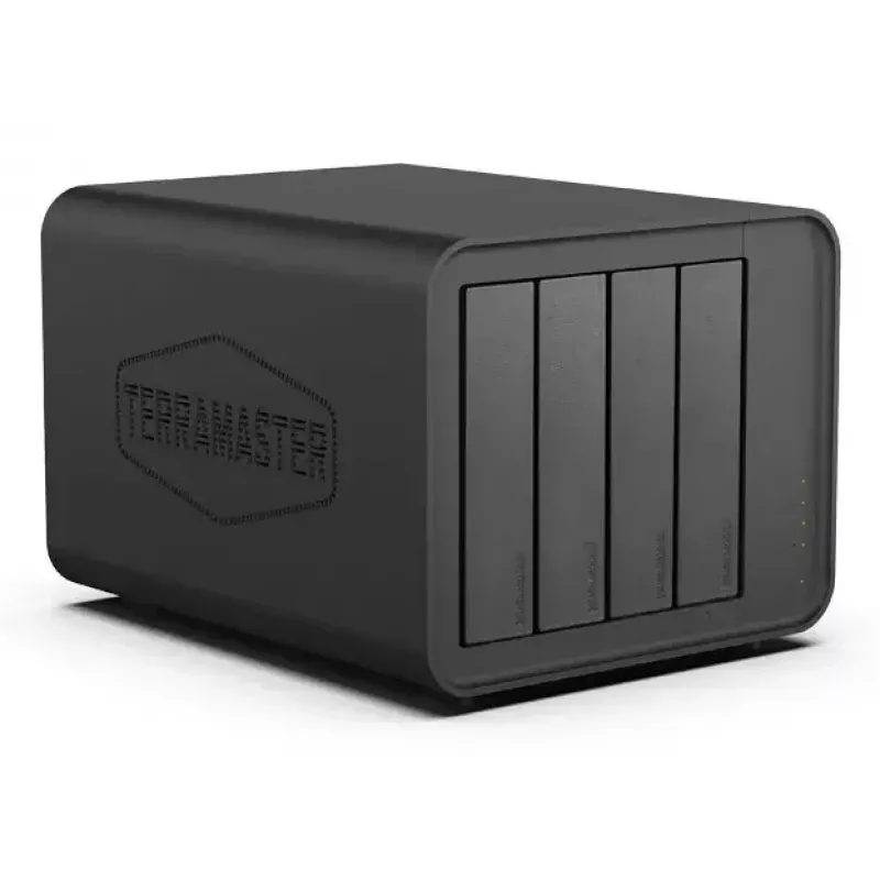 TerraMaster D8 HYBRID Disk-Array Desktop Schwarz 4-Bay HDD SSD