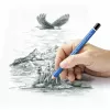 Bleistift Staedtler 100J 2B, blau lackiert, 5,3 mm Mine, 1 Stk.