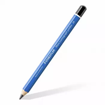 Bleistift Staedtler 100J 2B, blau lackiert, 5,3 mm Mine, 1 Stk.
