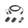 KVM-Kabelkit ATEN 1,8 m USB Universal Secure KVM Kabel Kit – 1,8 m, USB-Tastatur/Maus, DisplayPort-Konsole, schwarz