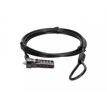 Conceptronic CUSTODIO01BS Kombinations-Laptopschloss, Standard-Sicherheitsschlitz, 1,8 m