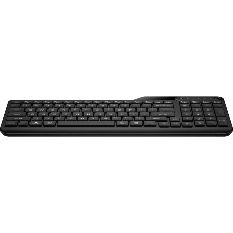 Wireless Full-Size-Tastatur HP 475 – Dual-Mode RF Wireless + Bluetooth, Membran, schwarz