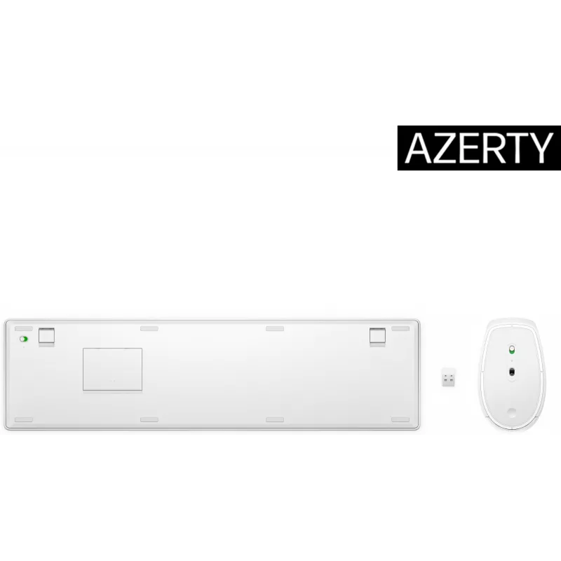 HP 650 Wireless Tastatur and Maus Combo Full-size Membrane White