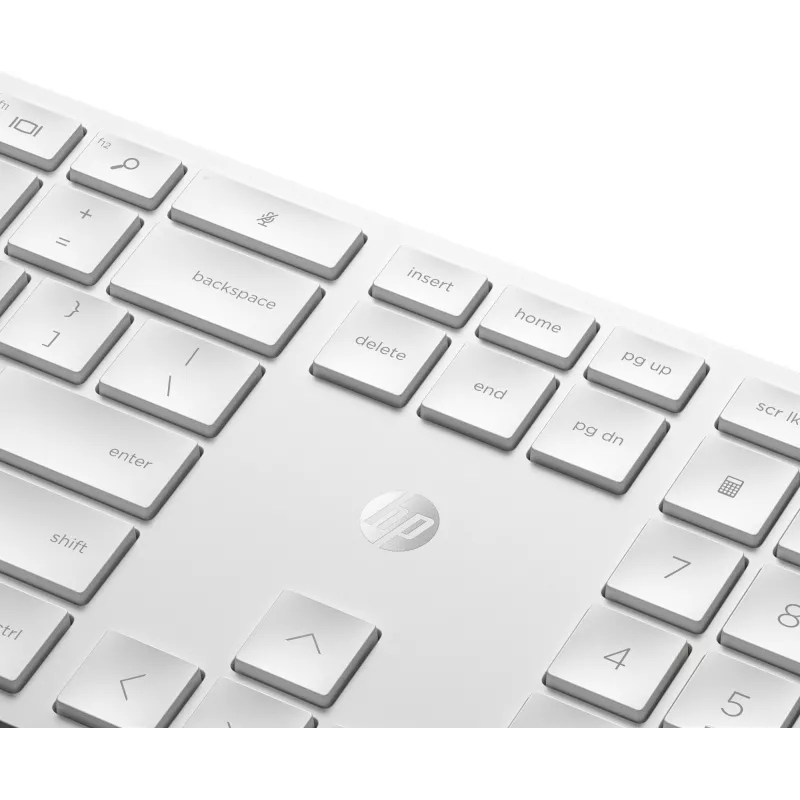 HP 650 Wireless Tastatur and Maus Combo Full-size Membrane White