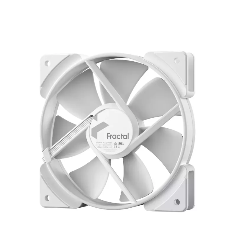 Lüfter Fractal Design Prisma AL-12 PWM 12 cm Weiß 500-2000 RPM