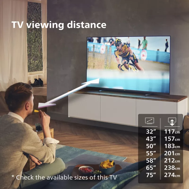 Philips 7600 series 75PUS7608/12 TV 190.5 cm (75 Zoll) 4K Ultra HD Smart TV Wi-Fi Anthrazit, Grau