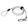 Hama Nano Kabelschloss Silber 1,8 m