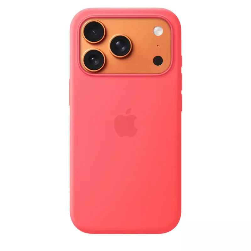 Silikonhülle mit MagSafe für Apple iPhone 17 Pro — Bright Guava (Rot) — Hülle, passend für 16 cm (6,3 Zoll)