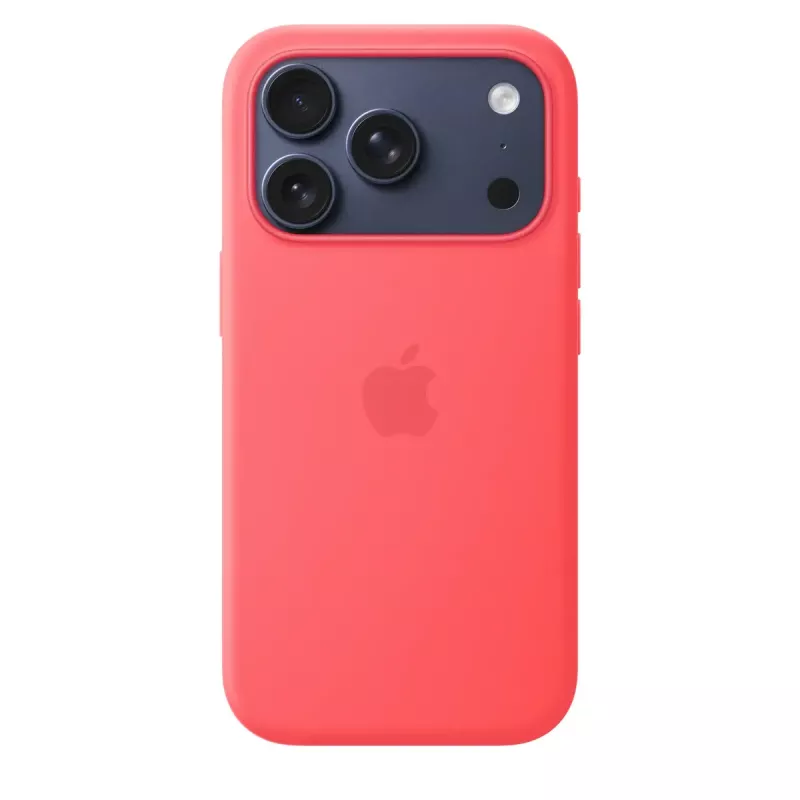 Silikonhülle mit MagSafe für Apple iPhone 17 Pro — Bright Guava (Rot) — Hülle, passend für 16 cm (6,3 Zoll)