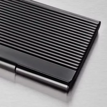 Visitenkartenetui Sigel VZ134 Metall Schwarz
