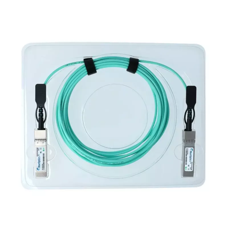 BlueOptics SFP28 25G AOC aktives optisches Kabel 25 m, SFP28–SFP28, Aqua