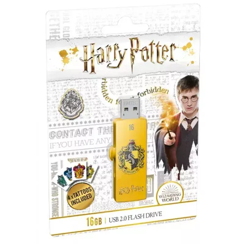 USB-Stick EMTEC M730 Harry Potter 16 GB USB Typ-A 2.0 gelb, Slide-Formfaktor