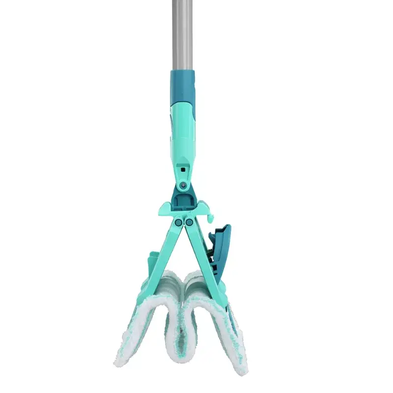 Bodenreinigungsset Leifheit PowerClean M 1055510 mit Mikrofasertuch und verstellbarem Stiel