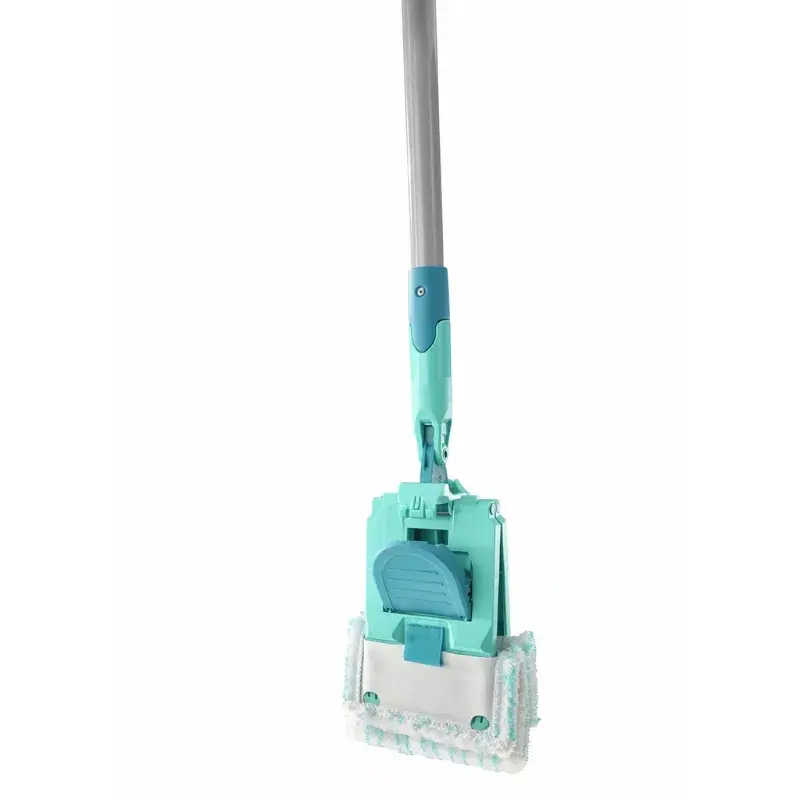 Bodenreinigungsset Leifheit PowerClean M 1055510 mit Mikrofasertuch und verstellbarem Stiel